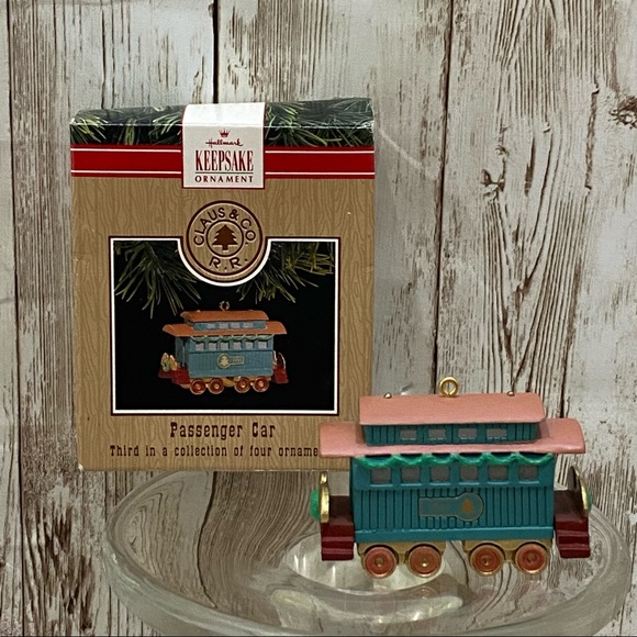 Lot 4 Vintage 1991 Hallmark Claus & Co RR Railroad Train Ornament - Picture 6 of 9